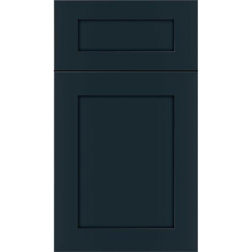 5 Piece Gunmetal Blue Dark Finish 5 Piece Cabinets