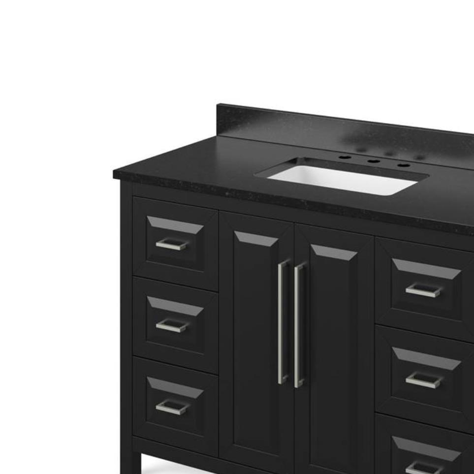 Base with Sink Top Black Grey / Black Vanities