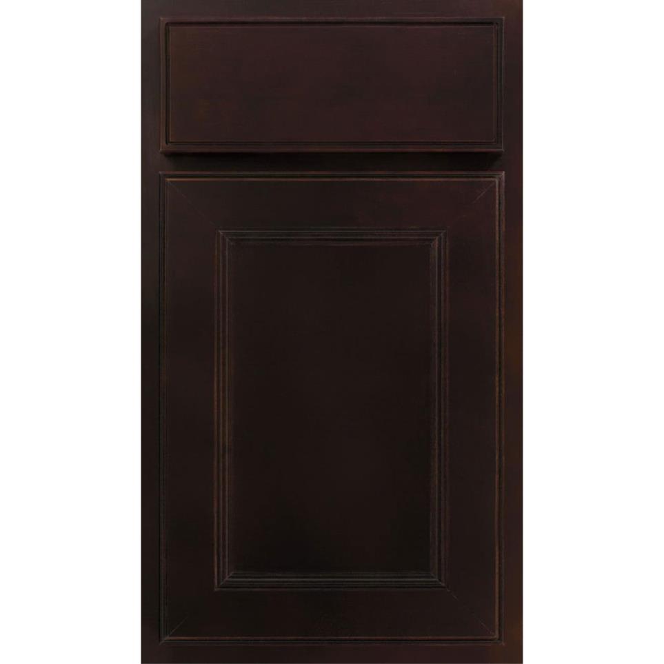 Square Sarsaparilla Dark Finish Square Cabinets