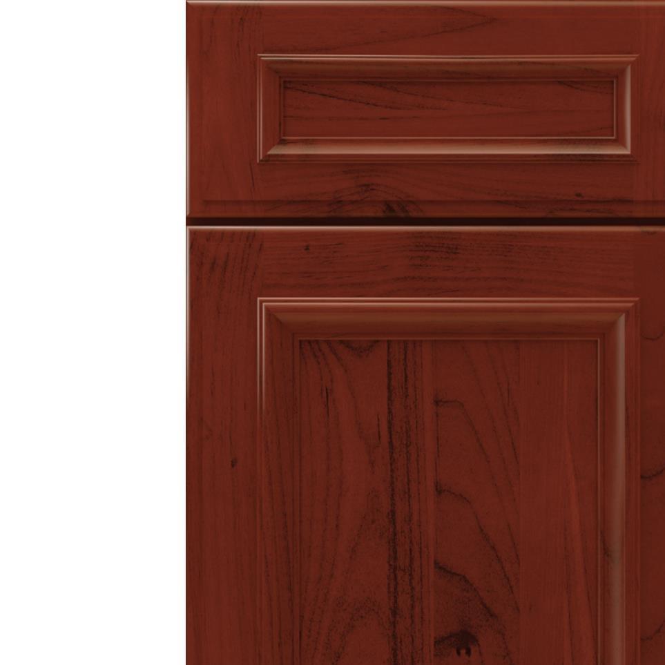 5 Piece Marsala Dark Finish 5 Piece Cabinets