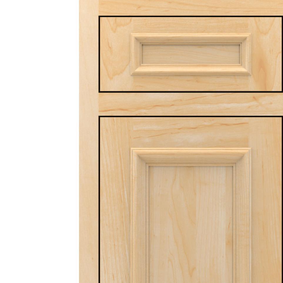 Square Natural Light Finish Square Cabinets