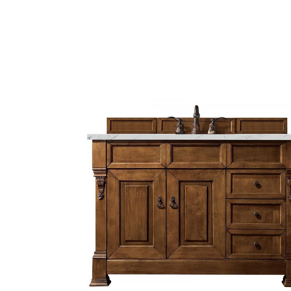 Base with Sink Top Country Oak Medium Finish Vanities