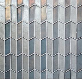 Mosaic Serenata Blend Glass Gray Tile