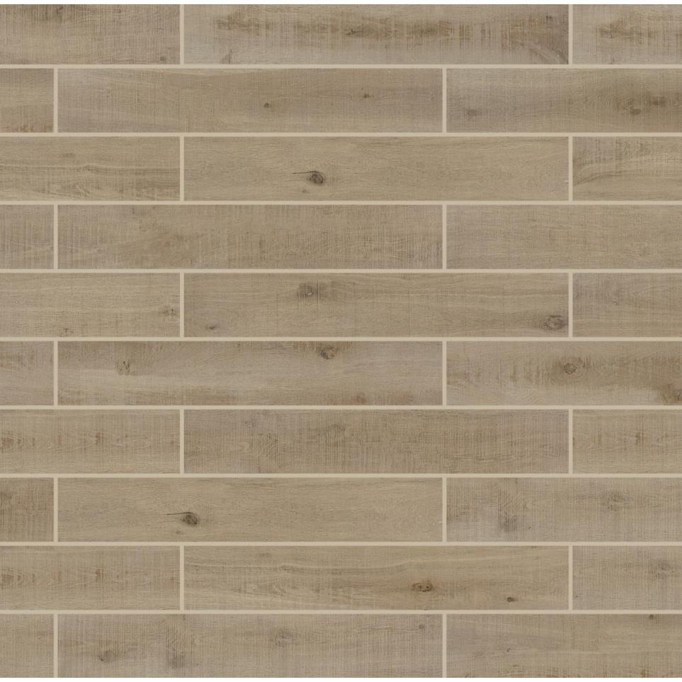 Tile Hickory Grove Matte Brown Tile