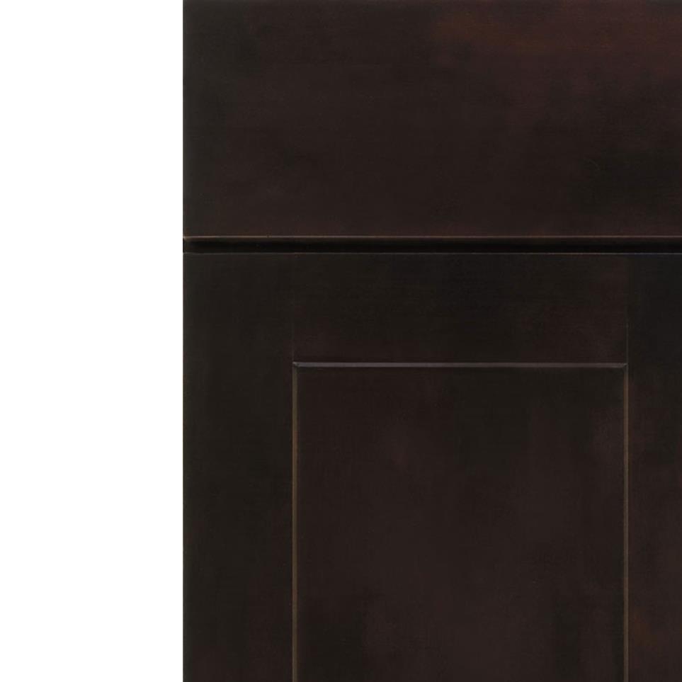 Square Chocolate Dark Finish Square Cabinets