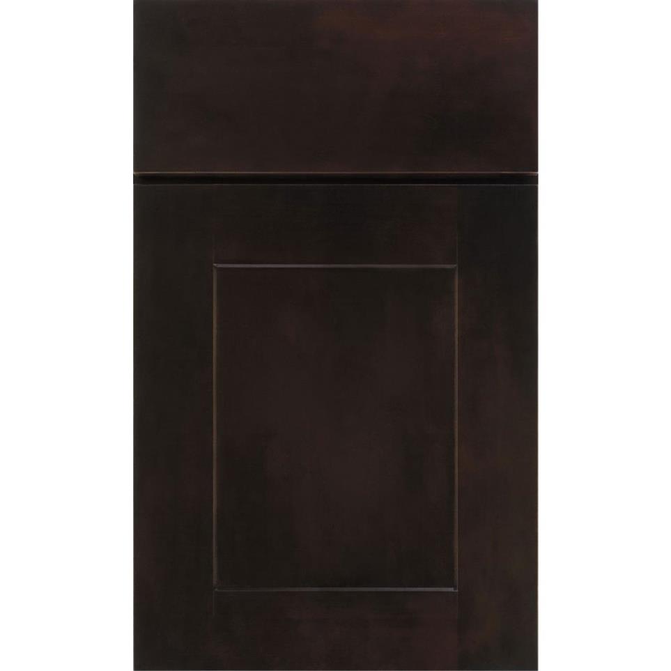 Square Chocolate Dark Finish Square Cabinets