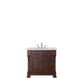 Base with Sink Top Warm Cherry Medium Finish Vanities