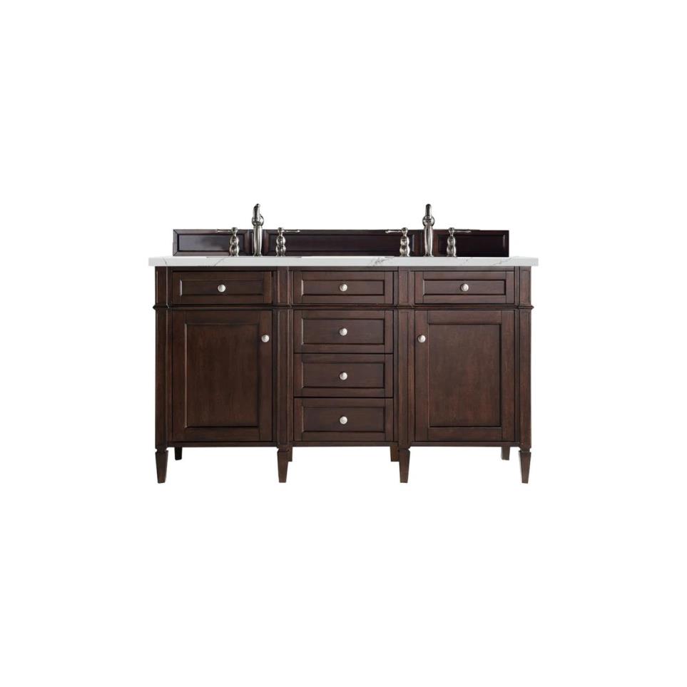 Base with Sink Top Burnished Mahogany Dark Finish Vanities