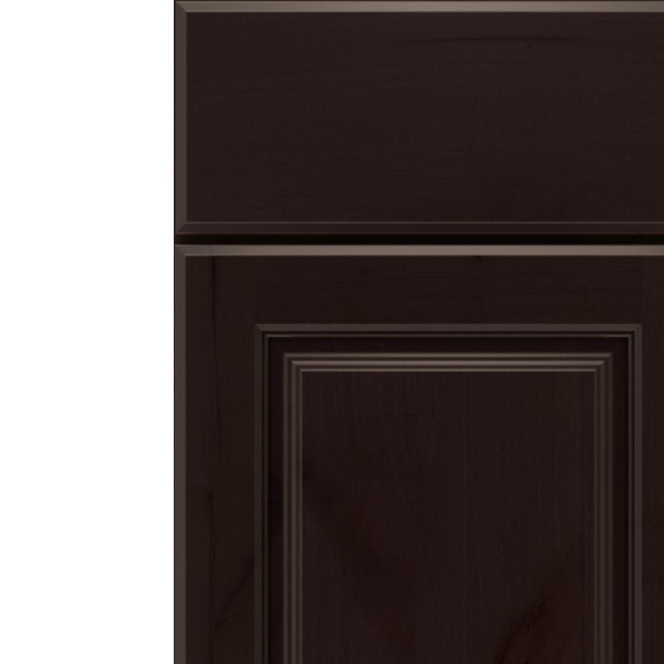 Square Thatch Dark Finish Square Cabinets