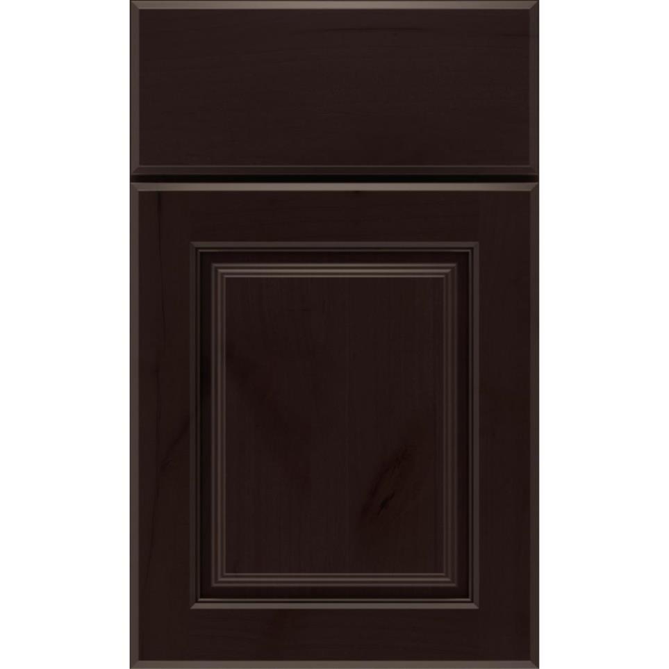 Square Thatch Dark Finish Square Cabinets