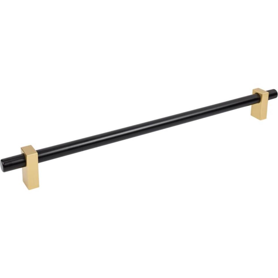 Appliance Pull Matte Black,Brushed Gold Brass / Gold Pulls