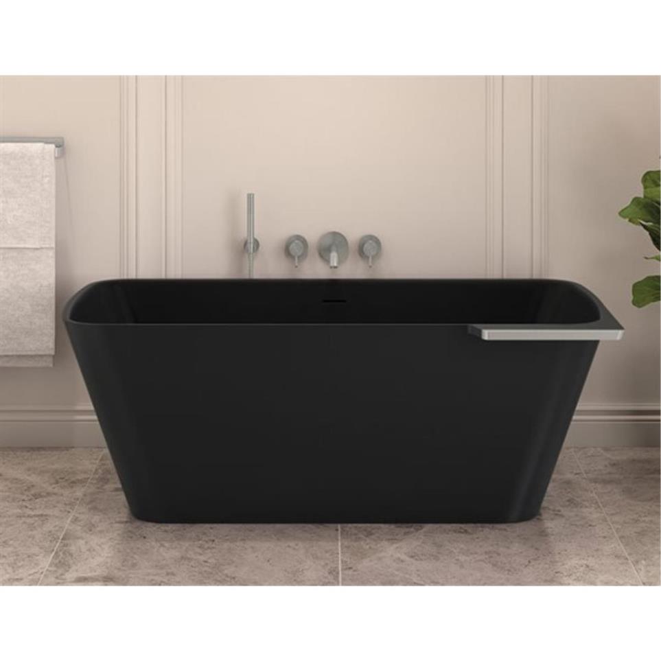 Soaking Tubs Matte Black/Brushed Nickel Black Bathtubs