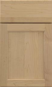 Square Churro Light Finish Square Cabinets