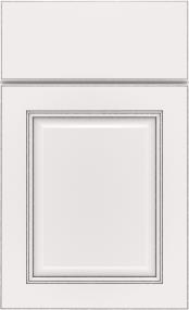 Square White With Grey Stone Detail Glaze - Paint Cabinets