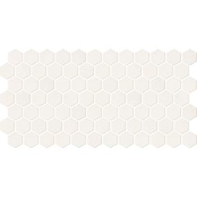 Mosaic Almond Matte White Tile
