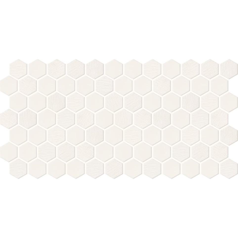 Mosaic Almond Matte White Tile