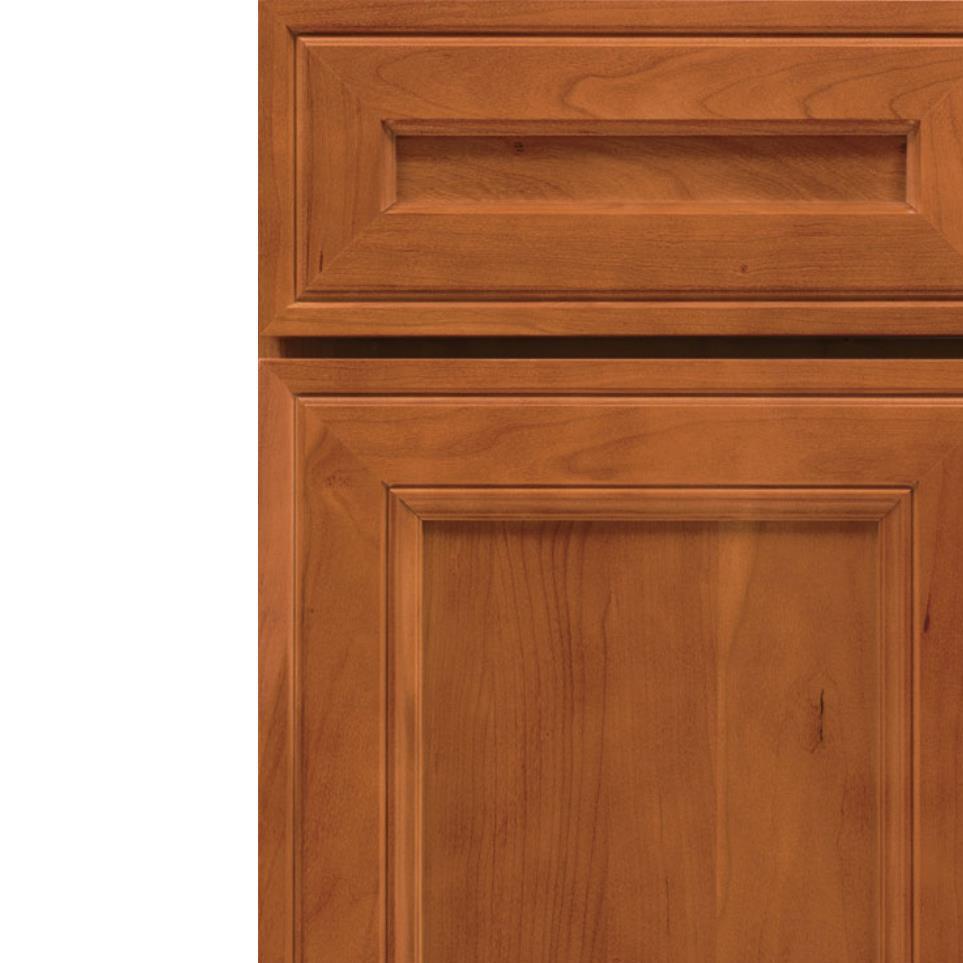 Square Cattail Medium Finish Square Cabinets