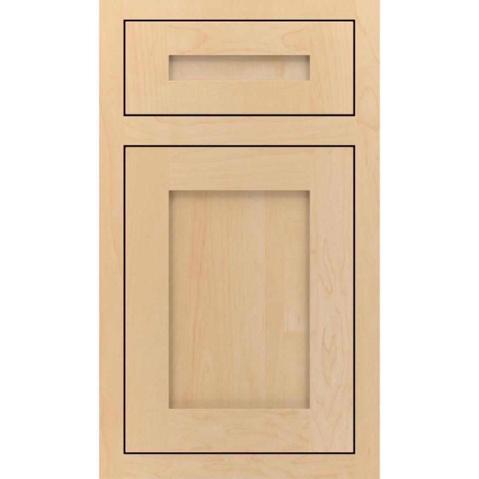 Square Natural Light Finish Square Cabinets