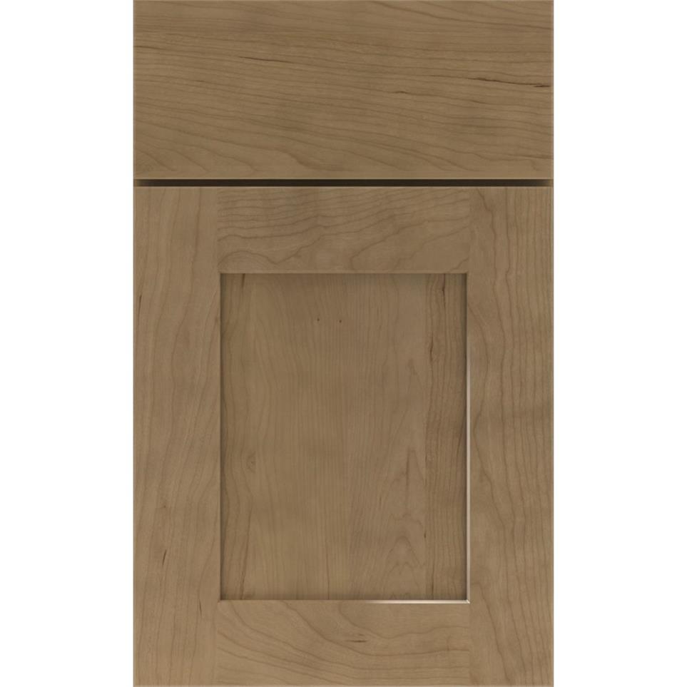 Square Buckskin Medium Finish Square Cabinets