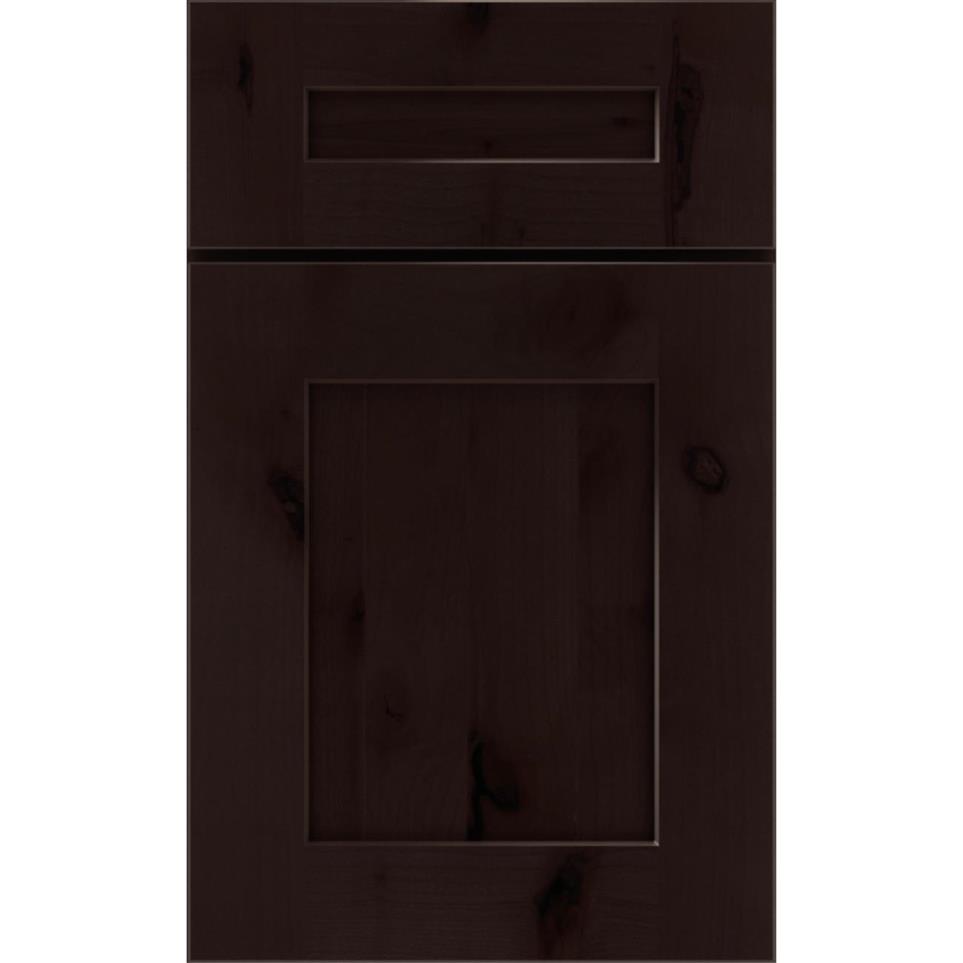 Square Thatch Dark Finish Square Cabinets