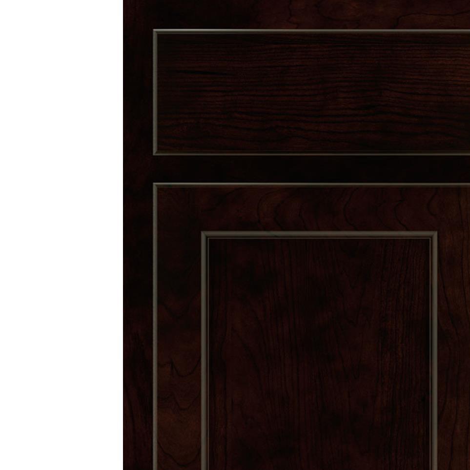 Square Chocolate Dark Finish Square Cabinets