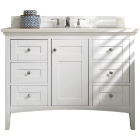 Base with Sink Top Bright  White White Vanities