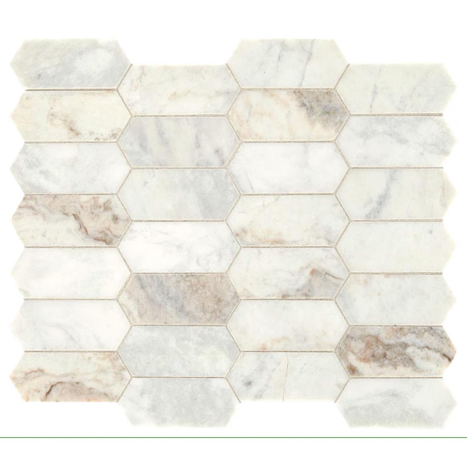 Mosaic Daphne White Honed White Tile