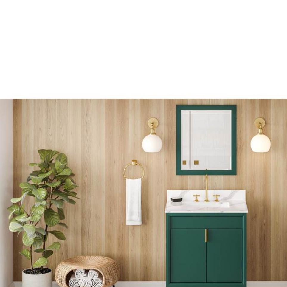 Base with Sink Top Green Green Vanities