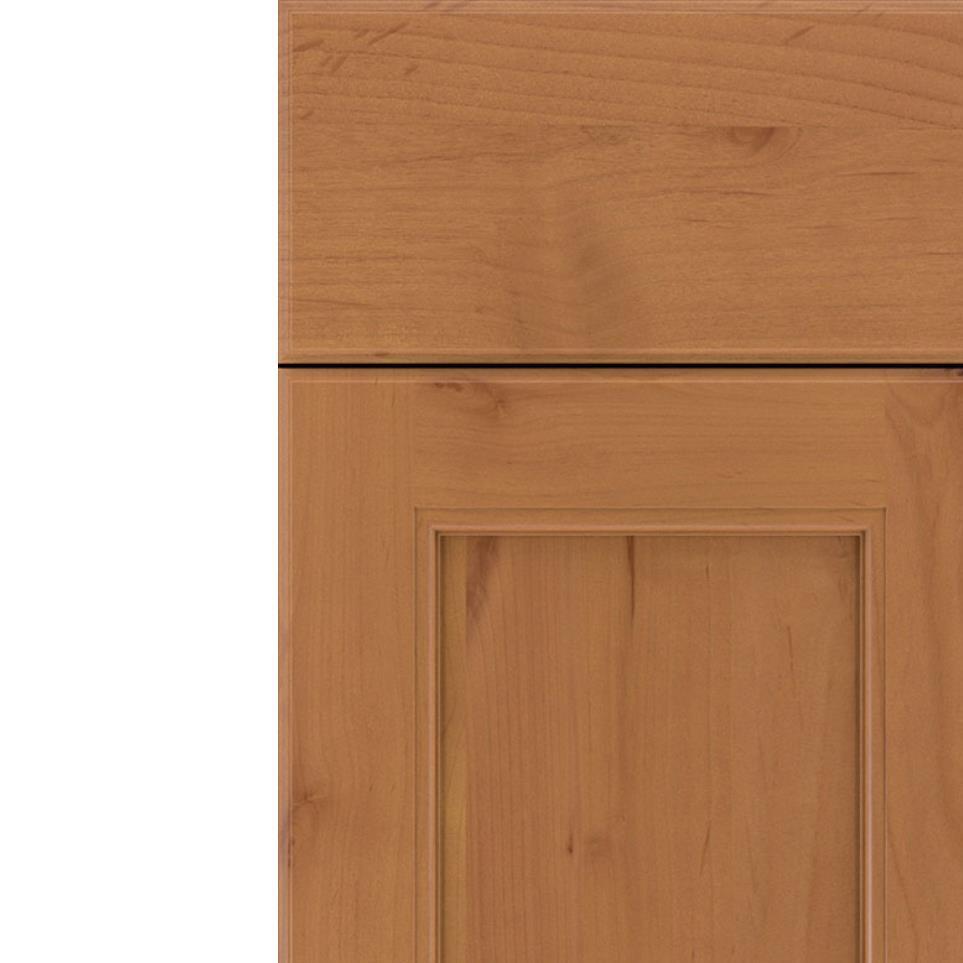 Square Ginger Light Finish Square Cabinets