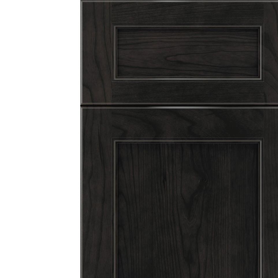 5 Piece Charcoal Dark Finish 5 Piece Cabinets