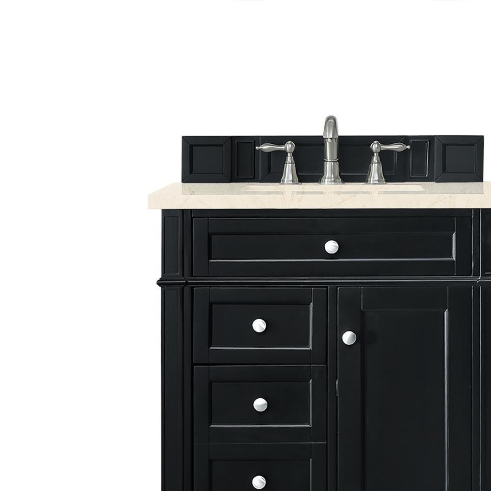 Base with Sink Top Black Onyx Grey / Black Vanities