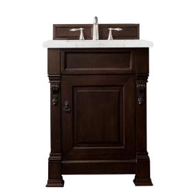 Base with Sink Top Burnished Mahogany Dark Finish Vanities