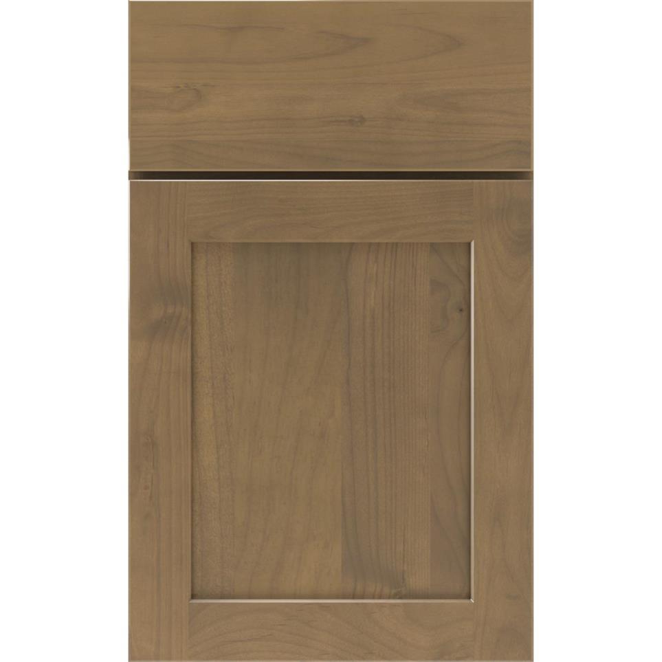 Square Buckskin Medium Finish Square Cabinets