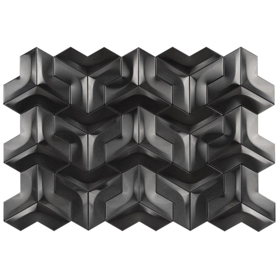 Mosaic Gun Metal Black Tile