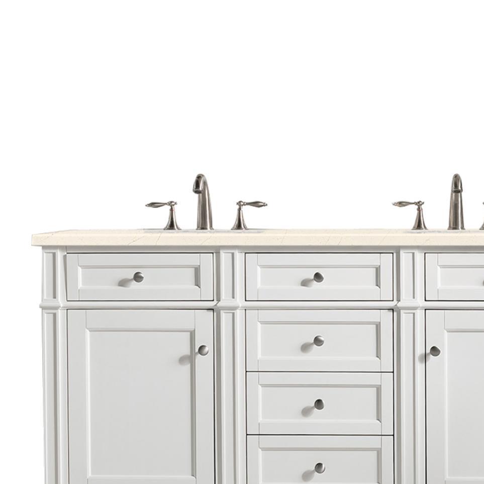 Base with Sink Top Bright White White Vanities