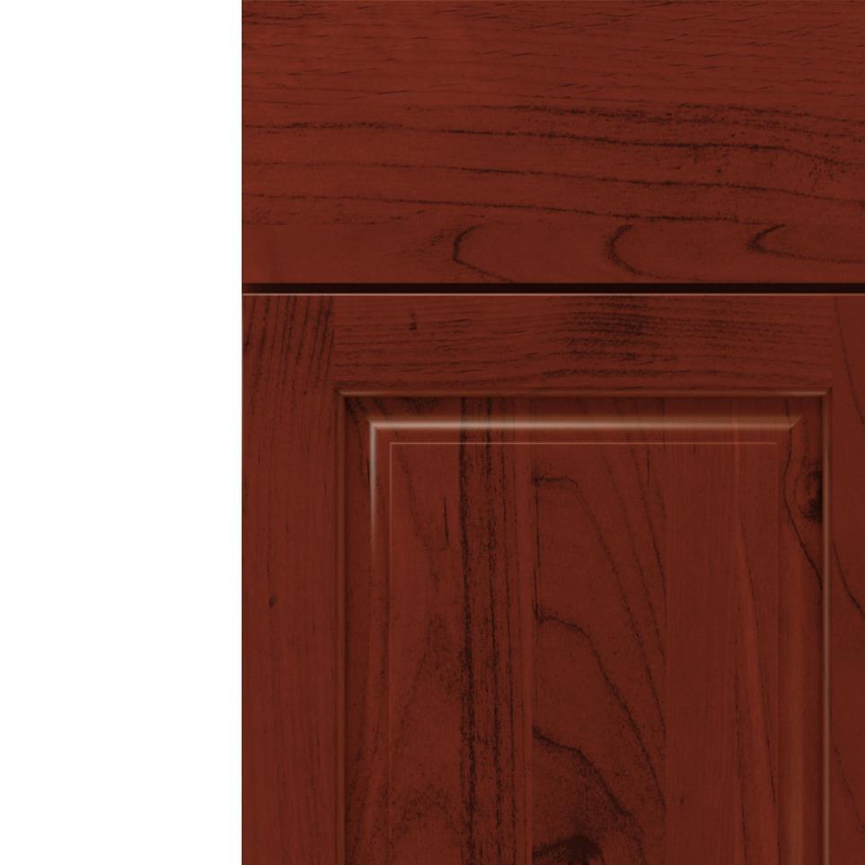 Square Marsala Dark Finish Square Cabinets