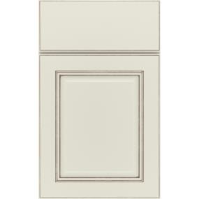 Square Icy Avalanche Amaretto Creme Paint - White Square Cabinets