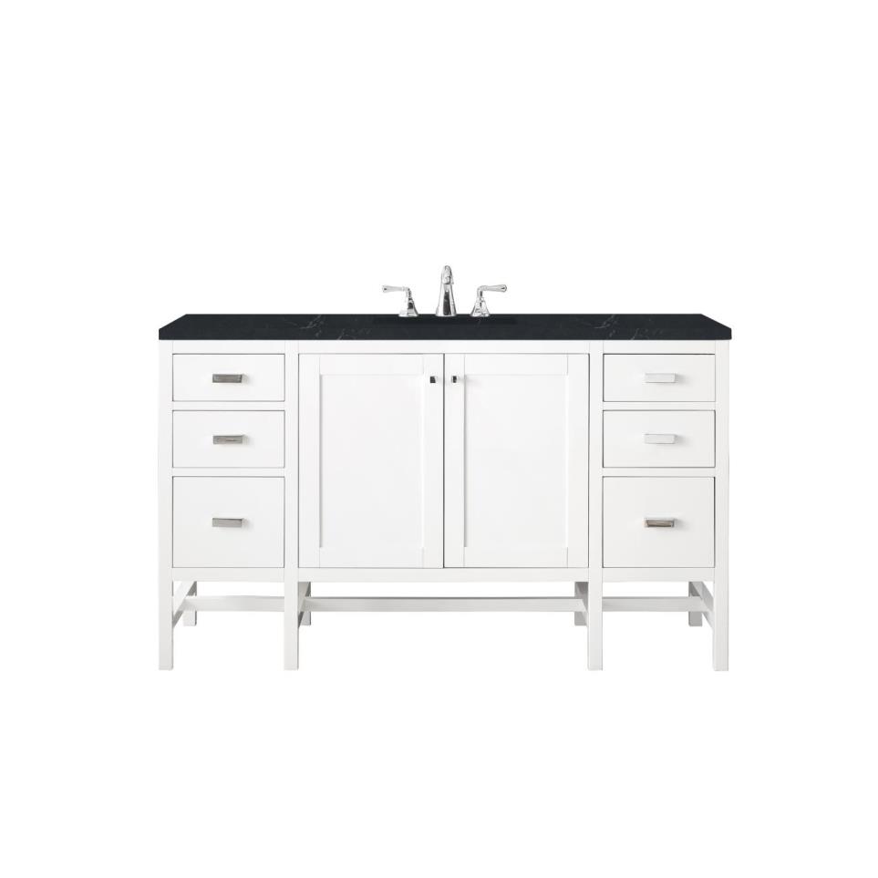 Base with Sink Top Glossy White White Vanities