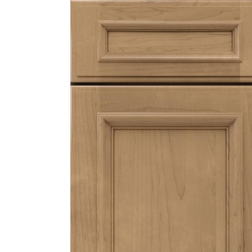 Square Gunny Medium Finish Square Cabinets