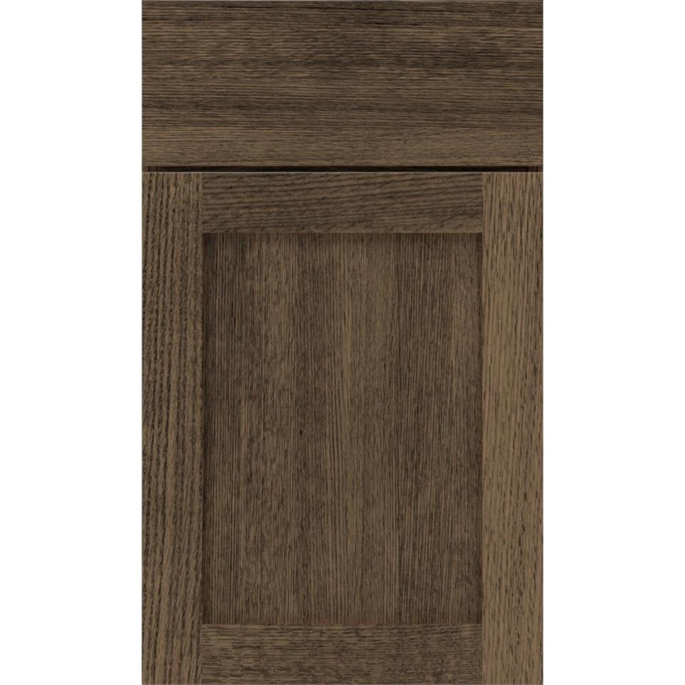 Square Buckskin Roan Dark Finish Square Cabinets