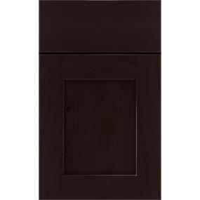 Square Thatch Dark Finish Square Cabinets