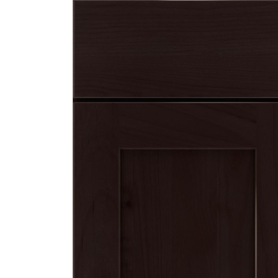 Square Thatch Dark Finish Square Cabinets