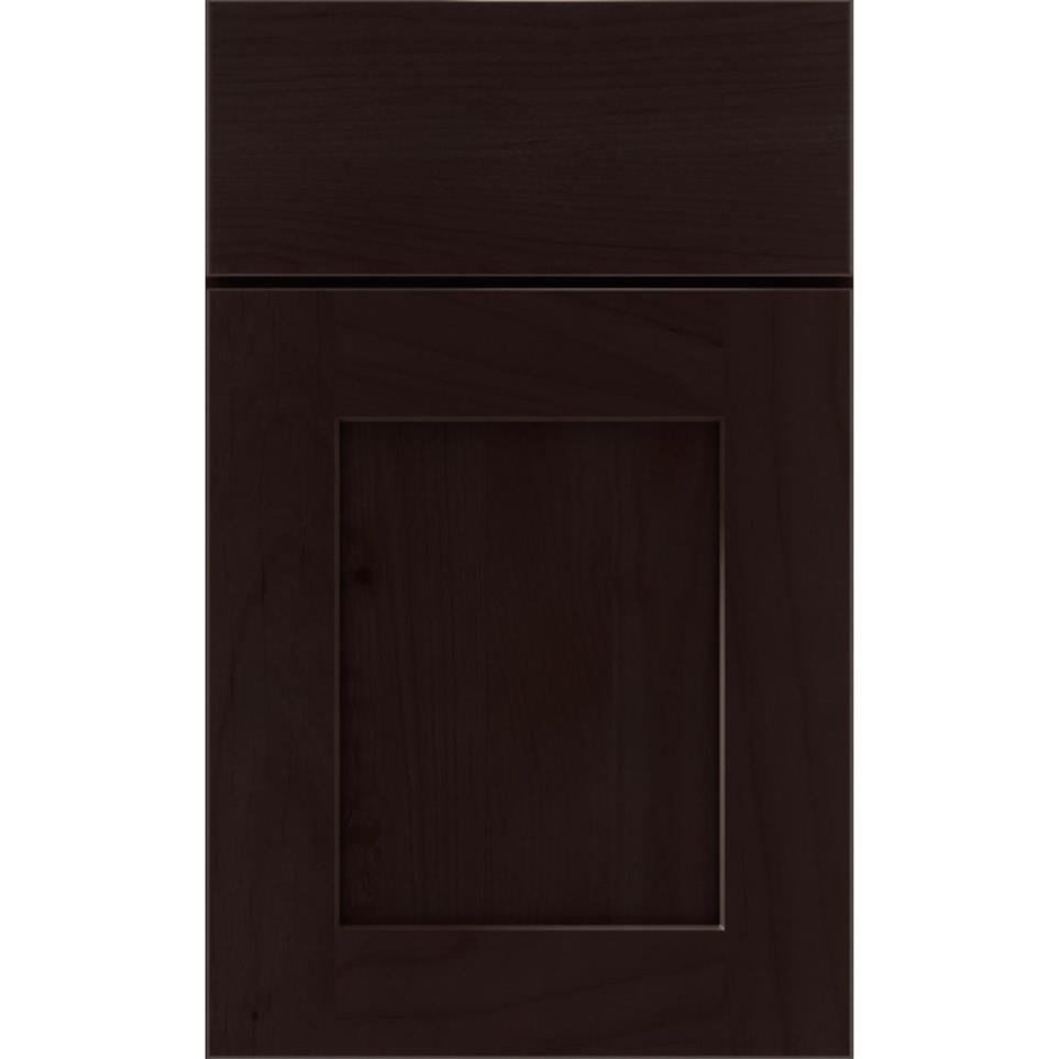 Square Thatch Dark Finish Square Cabinets