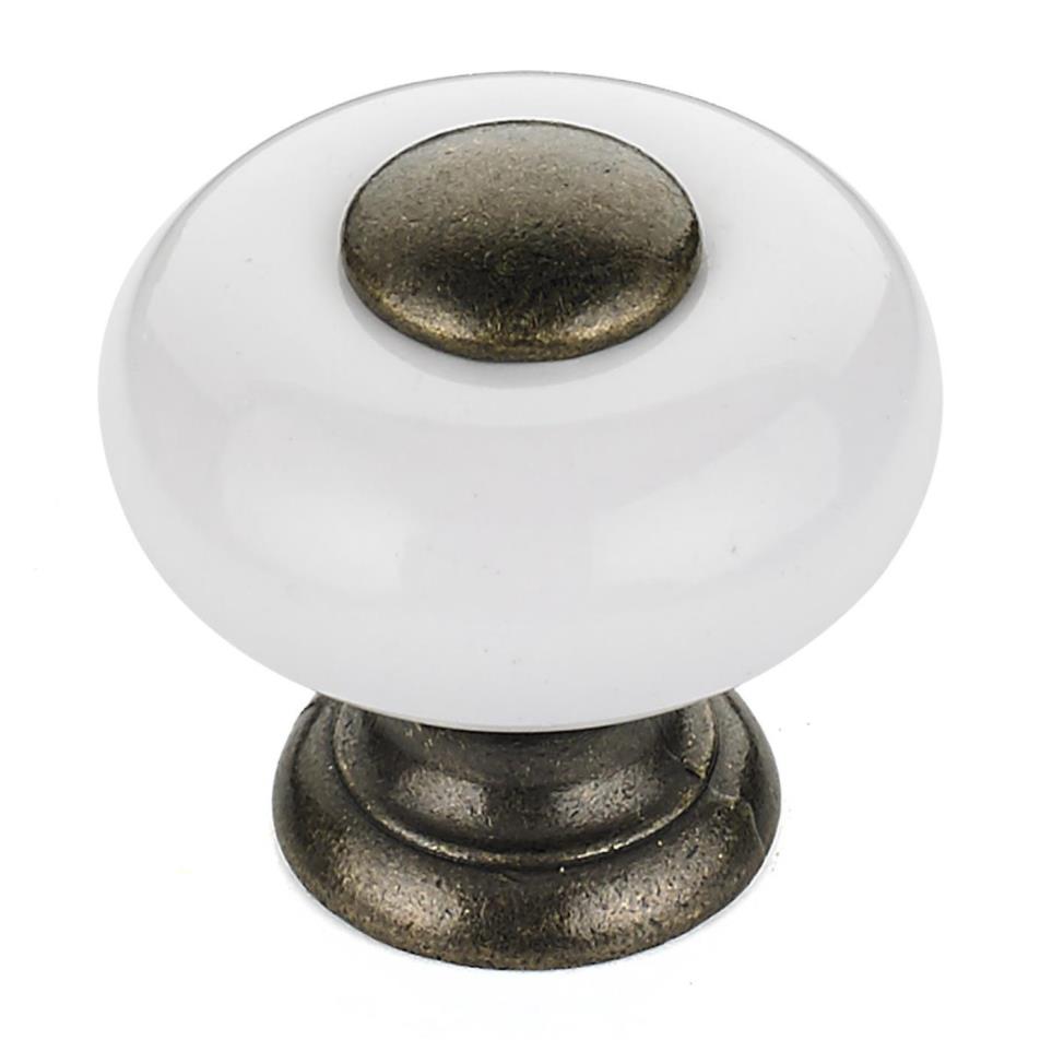 Knob White Bronze Knobs