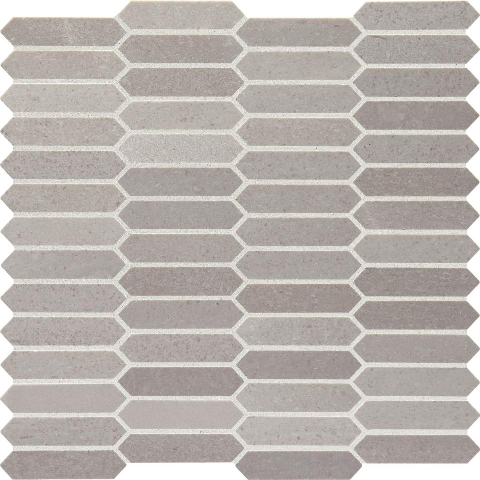 Mosaic Demure Gray Polished Gray Tile