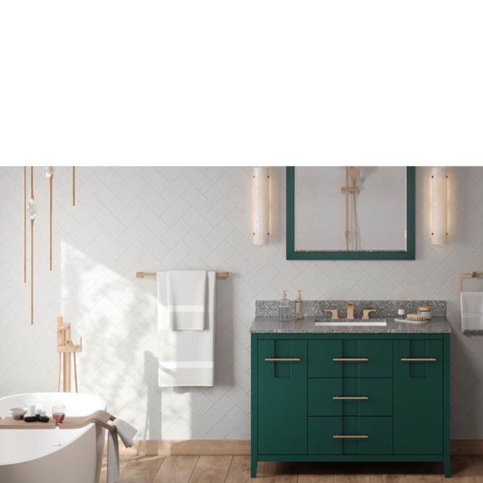 Base with Sink Top Green Green Vanities