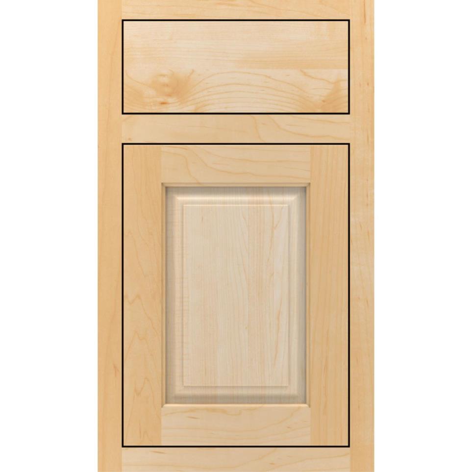 Square Natural Light Finish Square Cabinets