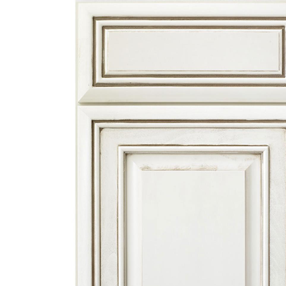 Square Coconut Amaretto Creme Glaze - Paint Square Cabinets