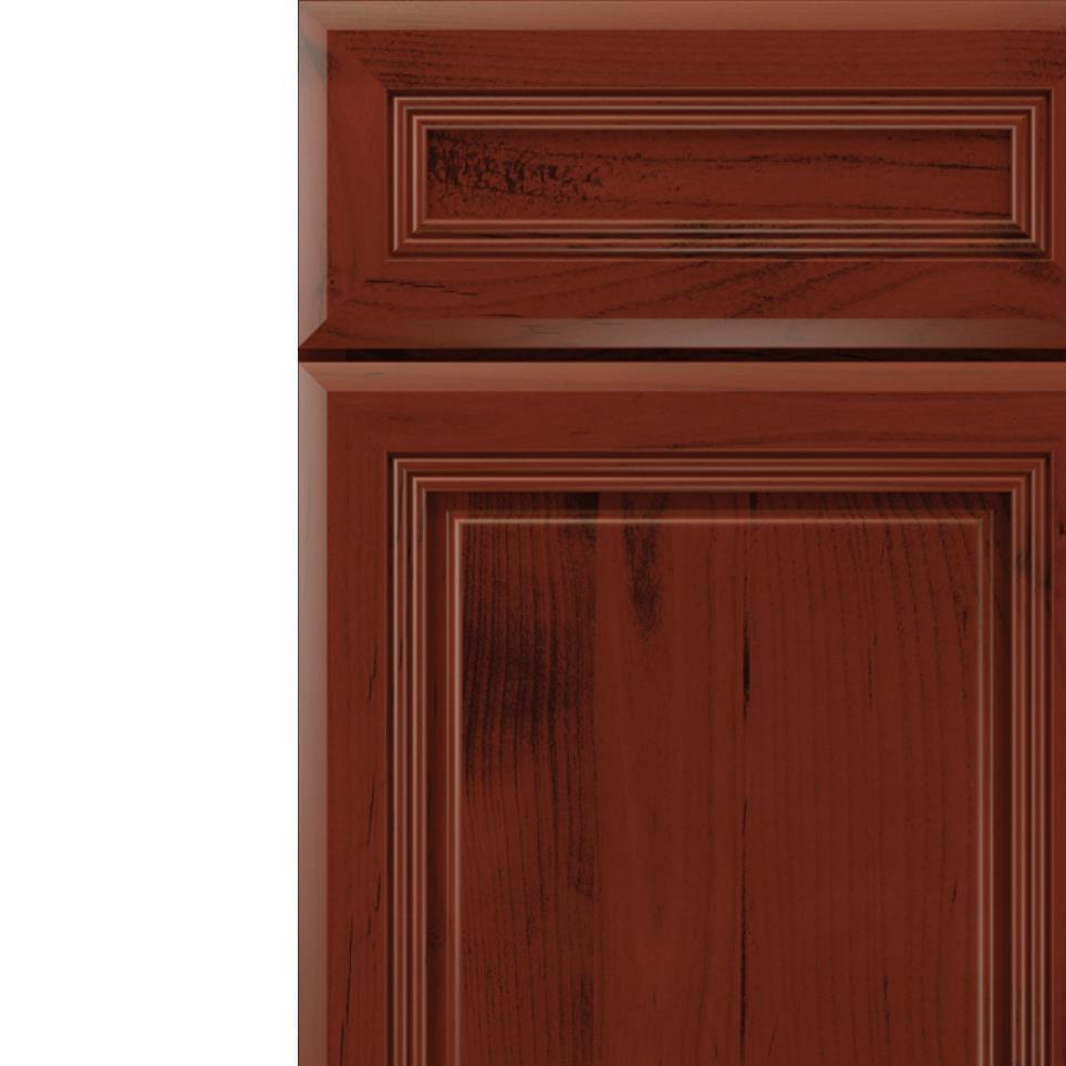 5 Piece Marsala Dark Finish 5 Piece Cabinets