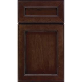 Square Cappuccino Black Glaze Glaze - Stain Square Cabinets